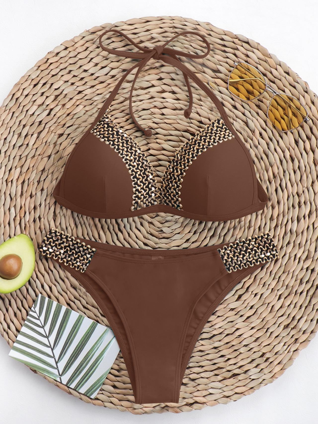 New Fashion Webbing Sexy Bikini Women Two-piece Swimsuit AP000133