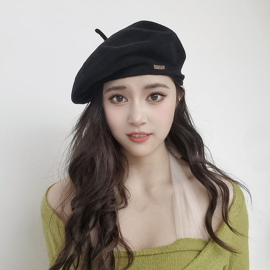 New Fashion Spring And Autumn Twill Breathable Beret Women Trend Cap AP000224