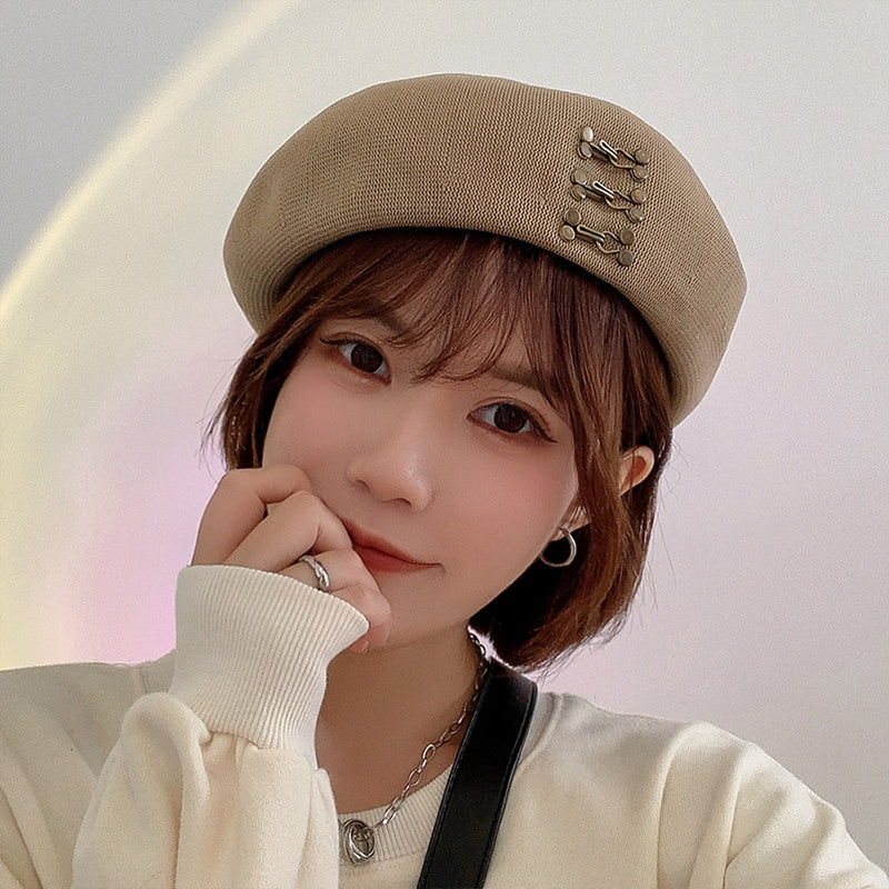 Women Beret Four Seasons Breathable Beanie Hat Cap Vintage Elegant Lady French Beret Fashion Casual Sweet Female Beret Hat AP00230