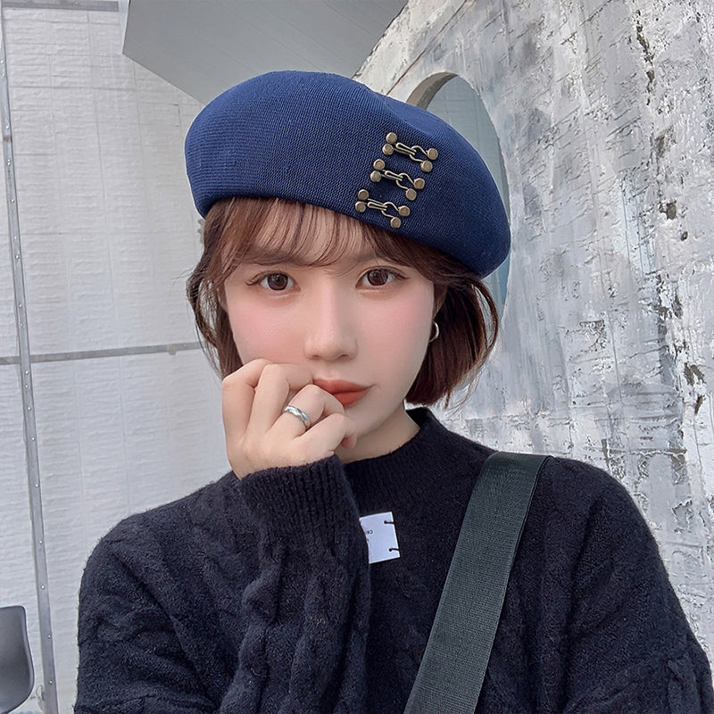 Women Beret Four Seasons Breathable Beanie Hat Cap Vintage Elegant Lady French Beret Fashion Casual Sweet Female Beret Hat AP00230