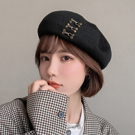 Women Beret Four Seasons Breathable Beanie Hat Cap Vintage Elegant Lady French Beret Fashion Casual Sweet Female Beret Hat AP00230