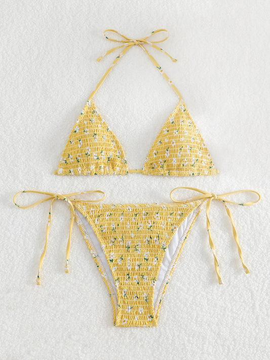 Little Fresh Triangle Bikini Fashion Sexy Lace-up Swimsuit AP000118