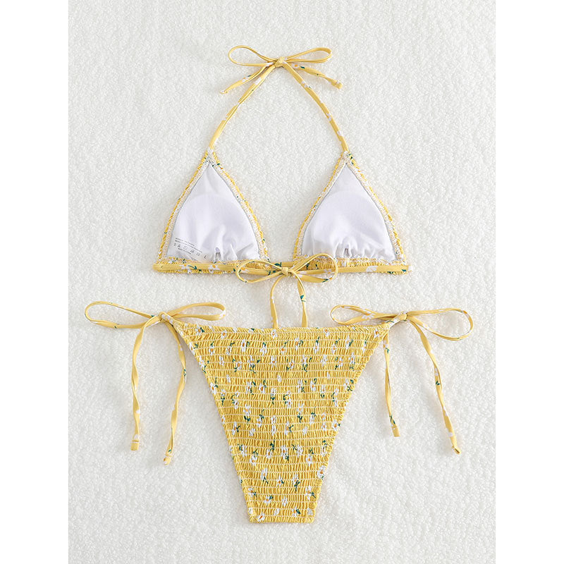 Little Fresh Triangle Bikini Fashion Sexy Lace-up Swimsuit AP000118