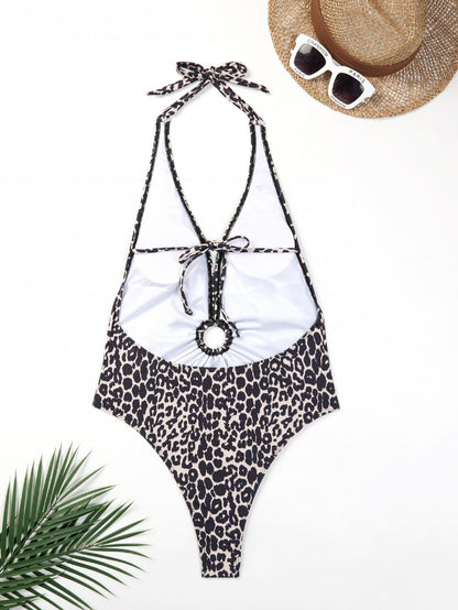 Cute Leopard One Piece Bikini Swimwear Bathsuit Bikini AP00052