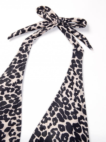 Cute Leopard One Piece Bikini Swimwear Bathsuit Bikini AP00052