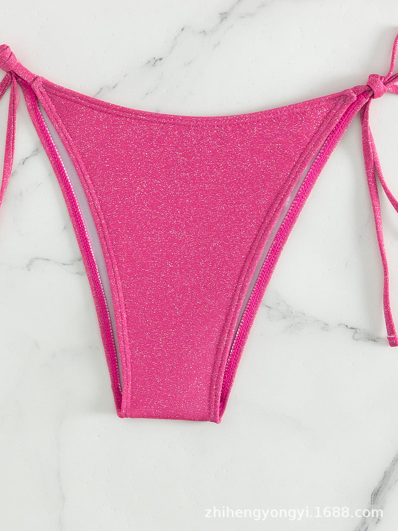 Cute Shining Roses Two Pieces Bikinis Shell Bikini AP000140